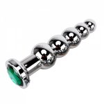 Metal Anal Plugs Butt Plug Stainless Steel Heavy Anus Beads Prostate Massage Sex Toys for Men and Women Gay