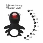 Couple Sex Toys, Elastic Delay penis Ring, Vibrating Cock Stretchy Intense Clit Stimulation, Premature Ejaculation Lock Vibrator