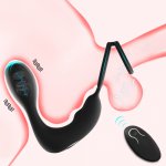 Male Prostate Massage Vibrators Anal Butt Plug Prostate Stimulator Delay Ejaculation Penis Ring Sex Toys for Men Gay Adults Shop