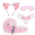 Fox, Plug Tail Set with Hairpin Kit 4 Colors Anal Butplug Tail Sexy Fox Metal Butt  Prostate Massager Butt Plug for Couple Cosplay