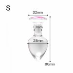 Ins, Anal Plug Diamond Insert Jewelry Transparent Anal Butt Plug Vibrator Buttplug Dildo Sex Anal Toys Crystal Pink Glass