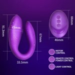 Sex Toy for Woman Wireless Vibrator Adult Toys for Couples USB Rechargeable Dildo G Spot U Silicone Stimulator Double Vibrators