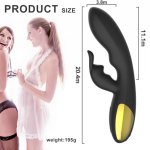 Strong Speed Rabbit Vibrator for Women Vagina Clit Stimulator AV Stick G Spot Vibrator Dildo Adult Sex Toy for Women Sex Shop