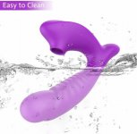 Clitoral Sucker Dildo Vibrator 10 Powerful Suction Modes Clit Stimulator, Oral Sucking G Spot Massager Adult Sex Toys for Women