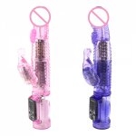 G Spot Dildo Rabbit Vibrator Masturbator Sex for Women Vagina Clitoris Double Vibrator 12 Speeds Vagina Vibration Adult Toys