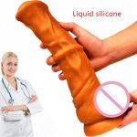 Horse Dildo For Women Adult Sex Toys Gold Animal Dildos Realistic Huge Penis Anal Dildos With Suction Cup Erotic Toys