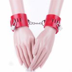 Bondage Restraint Sex Products PU Leather Hand Cuffs Adult Games Slave Sex Fetish Bdsm Wrist Cuffs Flirting Sex Toys for Couple