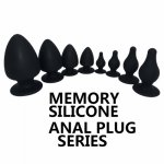 Soft Safe Silicone Butt Plug Anal Plugs Unisex Sexy Stopper 4 Different Size Adult Sex Toys for Men/Women Trainer Massager SM