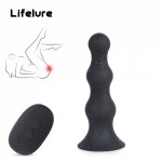 Lifelure Vaginal Stimulation Inflatable Anal Plug Wireless Remote Control Prostate Massager Vibrating Butt Plug Anal Expansion