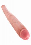 Podwójne zwężające się dildo 40,6cm cielisty | 100% dyskrecji | bezpieczne zakupy