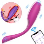 Long Distance APP Control Dildo Vagina Massager Vibrating Egg G-spot Waterproof Massager Adults Game Sex Toys for Couples Women