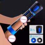 Electric penis pump male masturbator penis extension its penis vacuum pump penis enlargement enhancer massager ring man sex toy