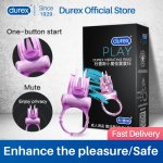 Durex Vibrator Ring Sex Toys Men Penis Cocks Vibrating Ring Clitoris Stimulation Intimate Goods Sex Toy for Couples Sex