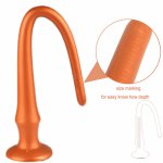 Super Long In-Depth Male Female Masturbation Device SM Liquid Silicone Tail Anal Plug Adult Sex Toys For Men And Women