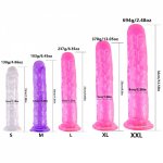 Erotic Soft Jelly Dildo Anal Butt Plug Realistic Penis Strong Suction Cup Dick Toy for Adult G-spot Orgasm Sex Toys for Woman