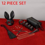 Bondage Toys SM Couples Flirt Alternative Bundled Restraint Supplies Mask Nipple Clips Handcuffs Multi-Piece Combination Set