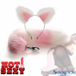 4 Colors Sexy Fox Metal Butt Plug Tail Set With Hairpin Kit Anal Butplug Tail Prostate Massager Butt Plug For Couple Cosplay