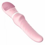 Detachable Thrust Vaginal G spot Tongue Dildo Vibrator Oral Nipple Clitoris Stimulator Vibrating Wand Stick Sex Toys For Women