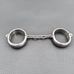 New Matte Glossy Stainless Steel Handcuffs Slave Restrictive Sex Tools Bdsm Bondage Couple Flirt Sex Handcuffs Man Woman Sex Toy