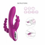 for Women Clitoris Stimulation with 7 Powerful Vibrations 3 in 1 Clit Anal Stimulating Dildo Massager