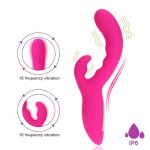 The Perfect Match - Flexible Rabbit Vibrator Sex Toy with 16 Powerful Settings for Women & Couples Waterproof Rechargeable Quiet