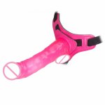 10 Speed Strap on Wired Control  Dildo Vibrator Adjustable Harness Big Realistic Strap on Dildo Sex Toys for Couple