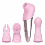 Leten, Leten 1+3 Stick Combination Sucking Big Sucker Vibrator Intelligent Heating Licking Clitoris Massager Blowjob Sex Toys for Women