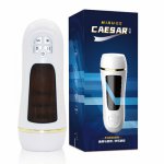 Male Masturbators Retractable Vibration Dick Cup Real Flesh Electric Pussy Pump Sucking Artificial Vagina Masturbation Vibrator