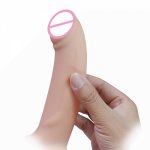 Wearable Dildo Pants for Men Silicone Hollow Dildo Strap on Harness Penis Enlarger Extender Sex Toys