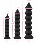 New Liquid Silicone Masturbation Pagoda Butt Plug Stimulation For Men And Women Oversized Soft Anal Plugs Sexy Adult Products