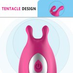 G Spot Vibrators Clitoral Nipple Vagina Vibrador Adult Sex Toys with Dual Motors for Women Men Male Female Couples