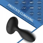 Automatic inflatable massage of the silicone prostate of the body-secure anal vibrator with remote control that beats by