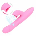 heating telescopic rotation 7 speed tongue licking clitoral stimulator sex toys for woman g dildo point