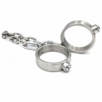 Stainless steel handcuffs Handcuffs bondage tortures fetish sex toys for men women adult couple games handcuffs