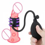 Inflatable Penis Pump Enlarger Erotic Penis Trainer Sex Toys for Men Cock Pumping Sleeve Male Enhancement Pumps For Adult