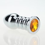 Ins, Enticing Diamond Stainless Steel Butt plug Insert Anal Sex Toys Metal Anal Plug, Adult Sex Toys Unisex Sex Products