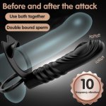 Strapless Strap-on Dildo Vibrators For Woman Double Penetration Anal Plug Dildo Vibrator Butt Plug Sex Toys For Couples Sex Shop