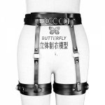 Sexy Women Lingerie BDSM Leather Body Harness Bondage Buttocks Adjustable Fetish Adult Erotic Sex Toys for Woman Couples Games