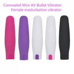 Hidden USB charging mini AV bullet vibrating egg female masturbator vibrator male and female couple sex toy