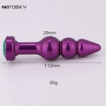 Zerosky Stainless Steel Anal Sex Plug Butt Beads 3 Ball Sex Toys for Women Men G spot Massage Buttplug 2018 Newest Sex Products