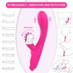 9 Frequency Tongue Shock Strong anal vibrator Silicone erotic vagina masturbator adult Sex shop machine Toys For Woman massager