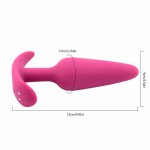 Remote Control Anal Thrusting Vibrator Music Backdoor Plug Wireless Connectivity for Men Women Couples