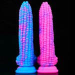 Big Penis Corn Design  Realistic Dildo with Suction Cup Soft Silicone Stimulate Men Anal Sex Toys Masturbator for Women Couple