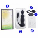 Remote Control Anal Vibrator for Men Prostate Vibrator Men Delayed Ejaculation Trainer Testile Stimulator Adult Sex Toys for  L1
