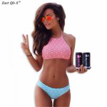 Hot Sale Sexy Women Brazilian Bikini Set Vintage Biquini Swimwear Female Swim Suit High Neck Swimsuit Summer Beach Bathing Suit