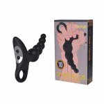 10 frequency Anal Plug Vibrator Silicone Male Prostate Massager Butt Plug Anus Vibrating Sex Toy For Men G-Spot Stimulate