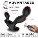 Male Prostate Massager Anal Vibrator Silicone Masturbator Remote Control 7 Speeds Stimulator Butt Plug Sex Toys for Men Couple