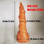 Spiral Dragon Huge Anal Sex Toys For Women Men Anal Butt Plug Suction Cup Long Anus Expander Stimulator Large Anal Dilator SM 18