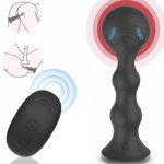 Anal Inflatable Beads Butt Plug Anal Prostate Dilator Expansion Vibrator  Automatic Anal Sextoy Pleasure With Powerful Sucker