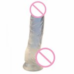 50LF Realistic Dildo Butt Plug with Suction Cup Masturbating Sex Toy for Adult Women Lesbian Couples